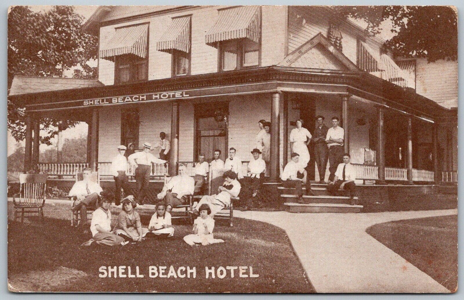 Buckeye Lake Ohio c1910 Postcard Shell Beach Hotel