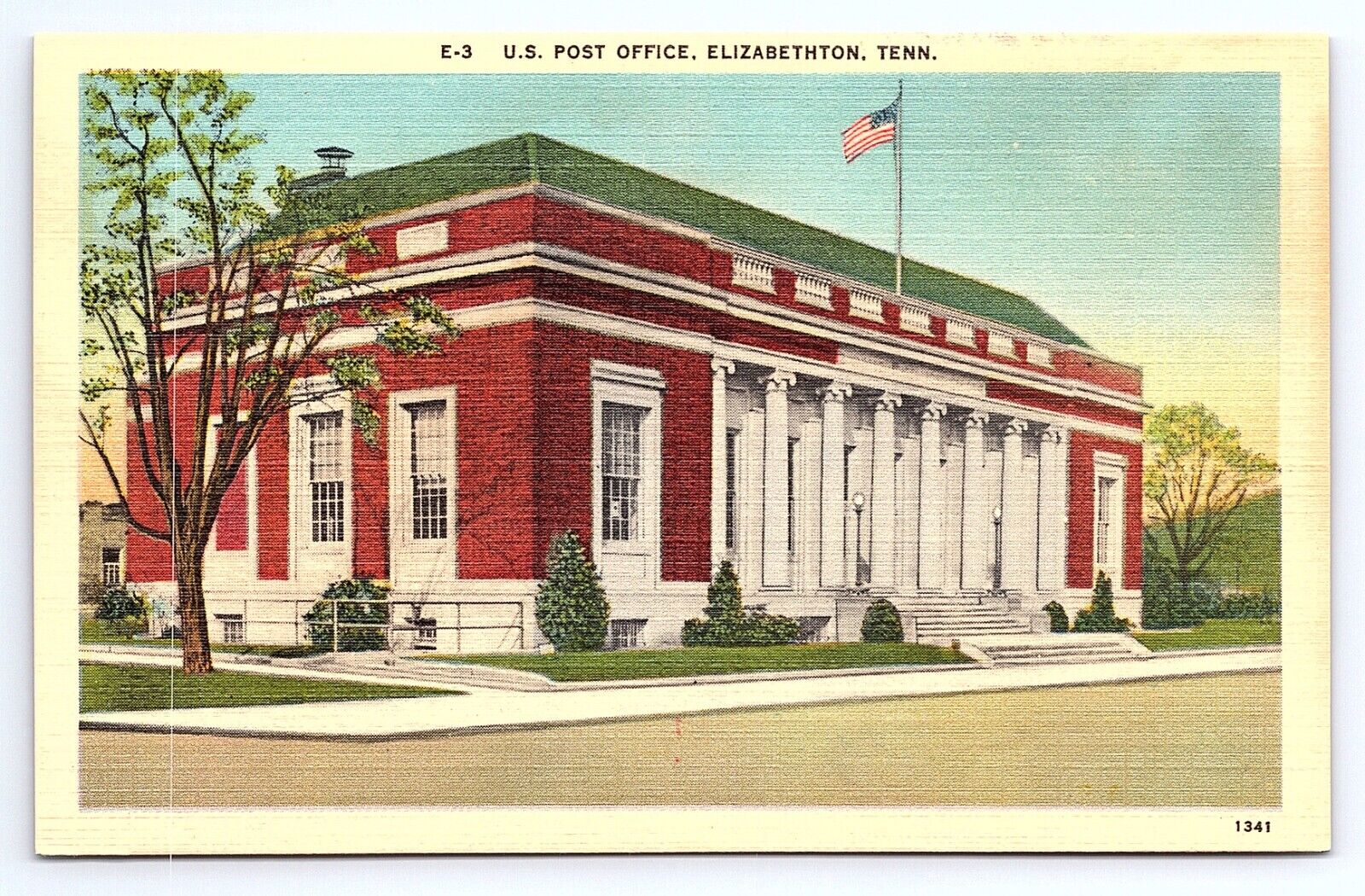 Postcard United States Post Office Elizabethton Tennessee TN