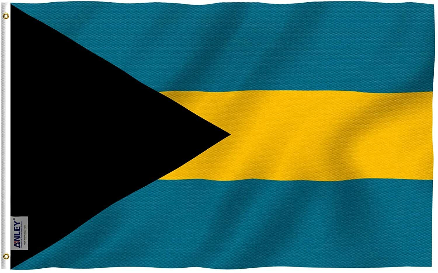 Anley Fly Breeze 3x5 Foot Bahamas Flag - Bahamian Caribbean Flags Polyester