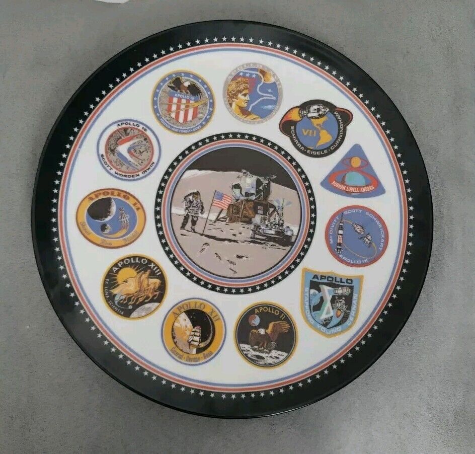 Vintage APOLLO Space Mission Plate Collectibles 