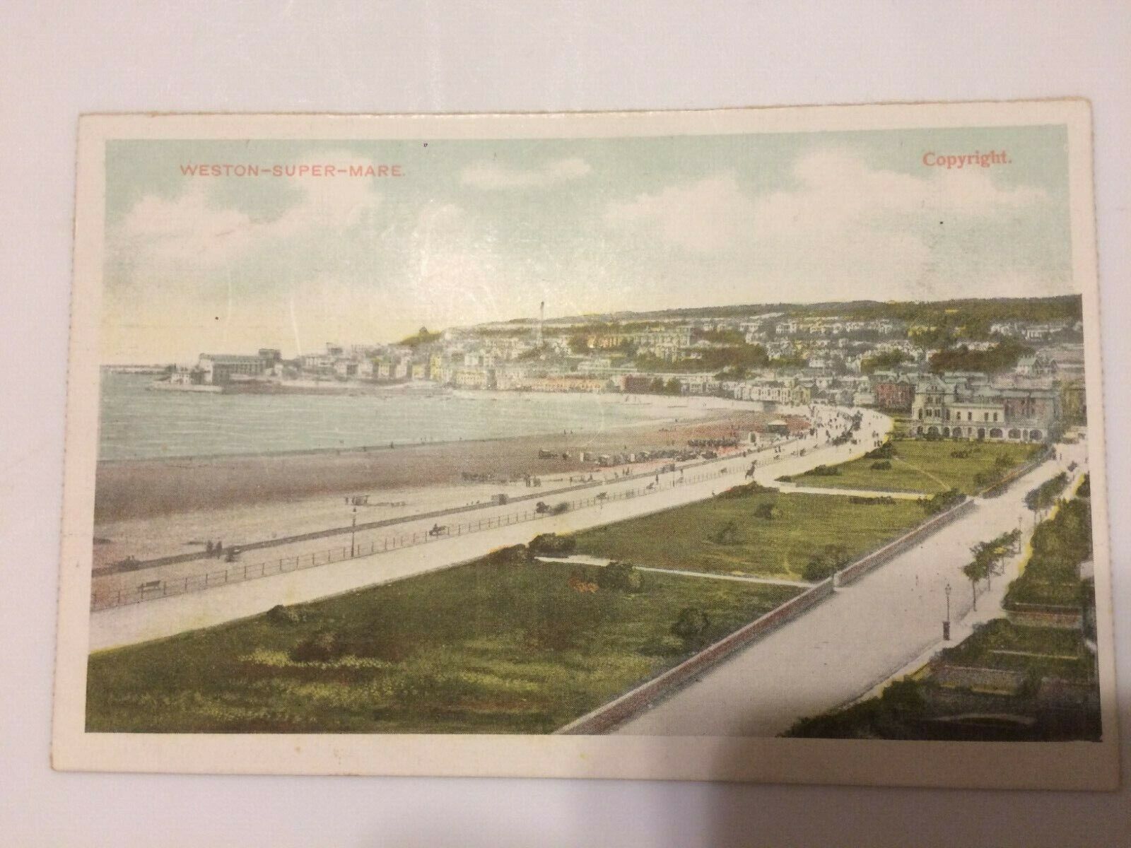Antique Early 1900's Weston Super Mare Beach England United Kingdom Postcard