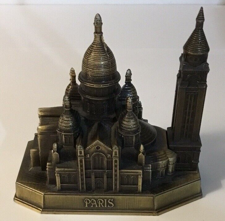 R&S Paris France Sacre Coeur Pewter/Metal PARIS Figurine 4\