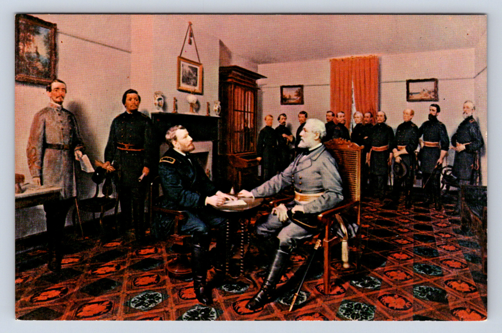 Vintage Postcard General Lee Grant Museum of Appomattox Court House VIRGINIA
