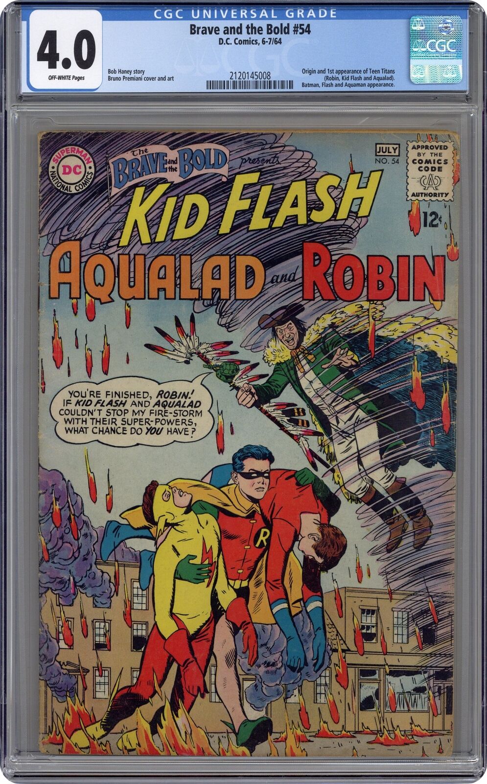 Brave and the Bold #54 CGC 4.0 1964 2120145008 1st app. and origin Teen Titans