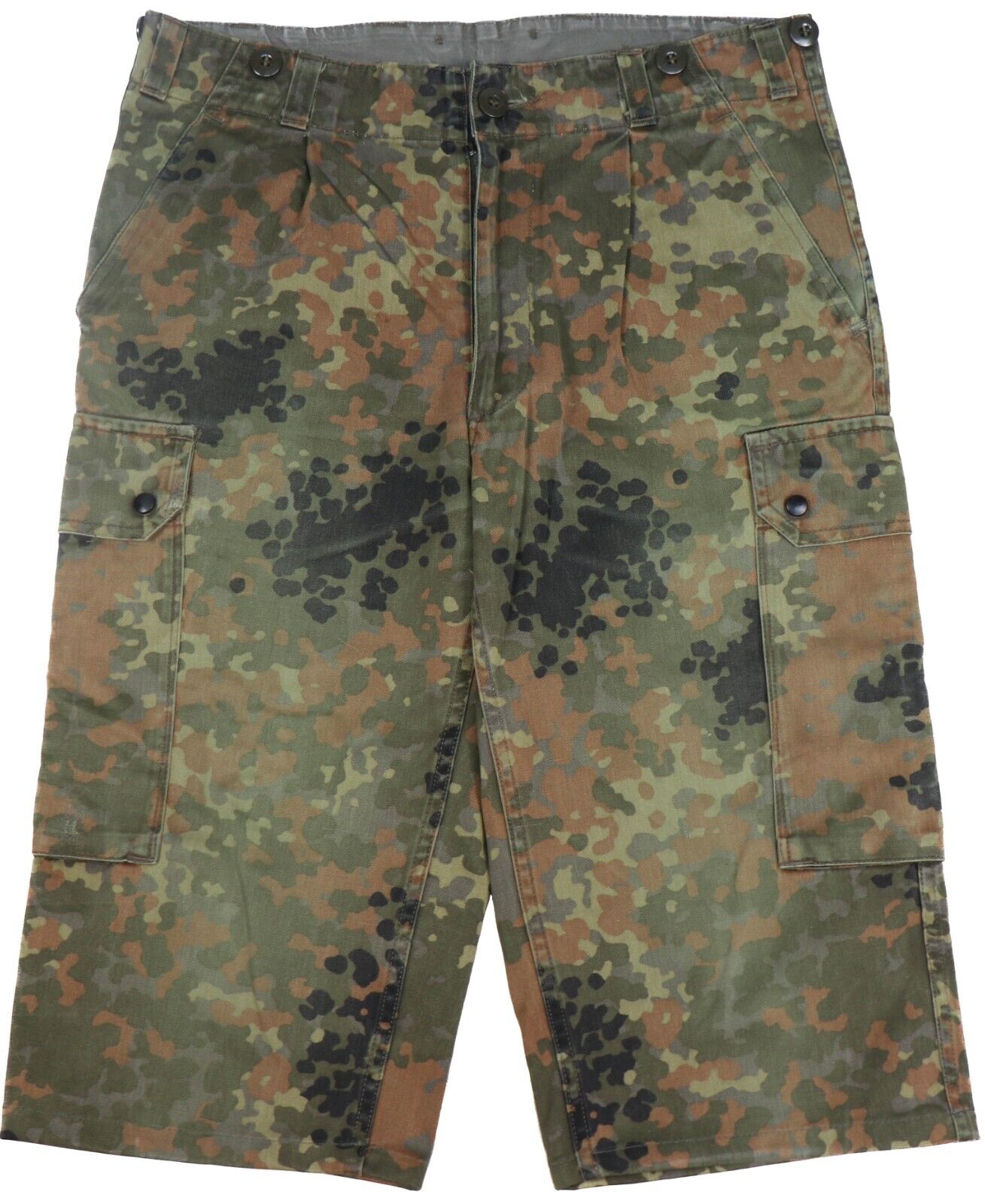 Medium Short (Gr.2) German Bundeswehr Flecktarn Bermuda Shorts Trousers Pants