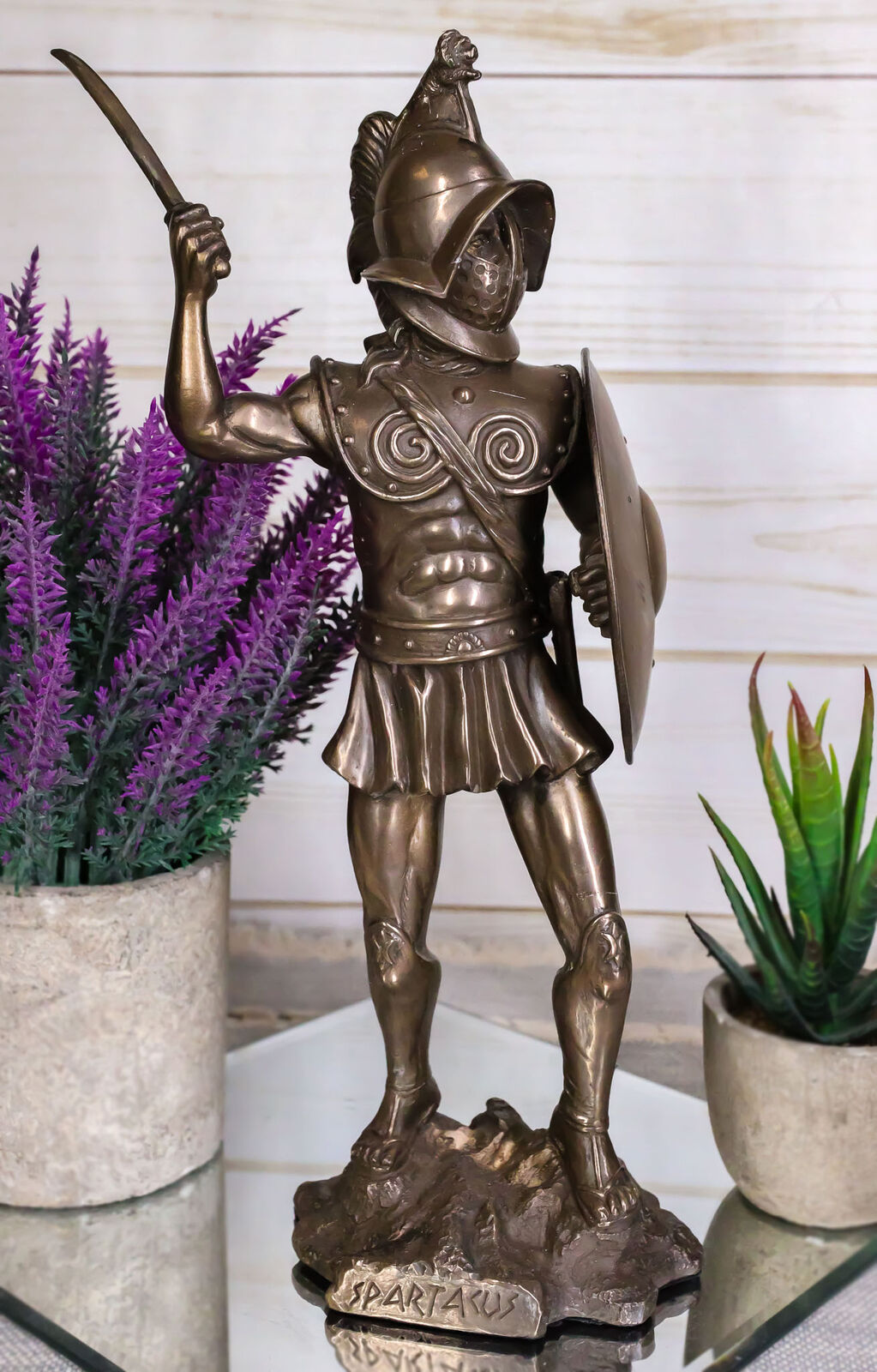 Roman Rebellion Legend Thracian Gladiator Spartacus Statue Champion of Capua