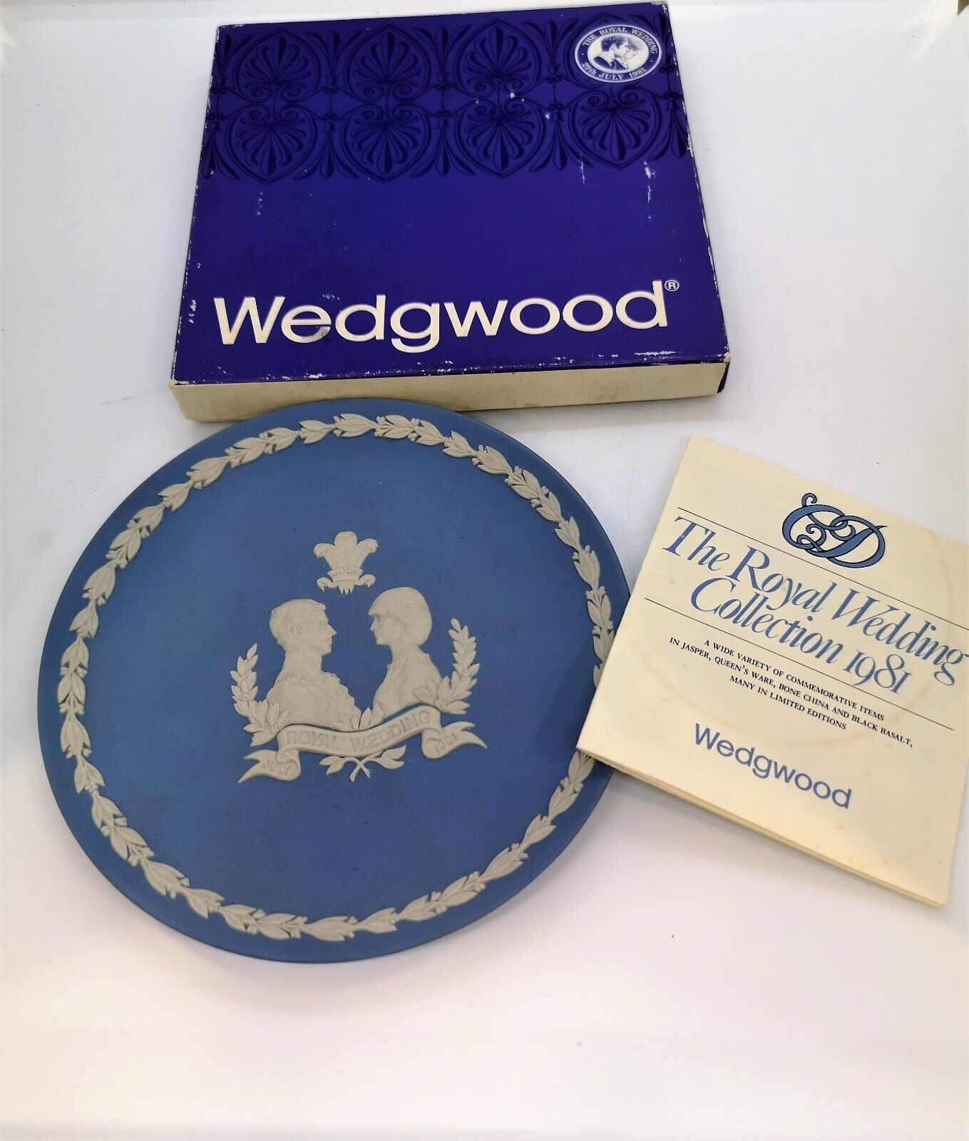 Wedgwood Round Porcelain Plate The Royal Wedding Collection Mark Home Decoration
