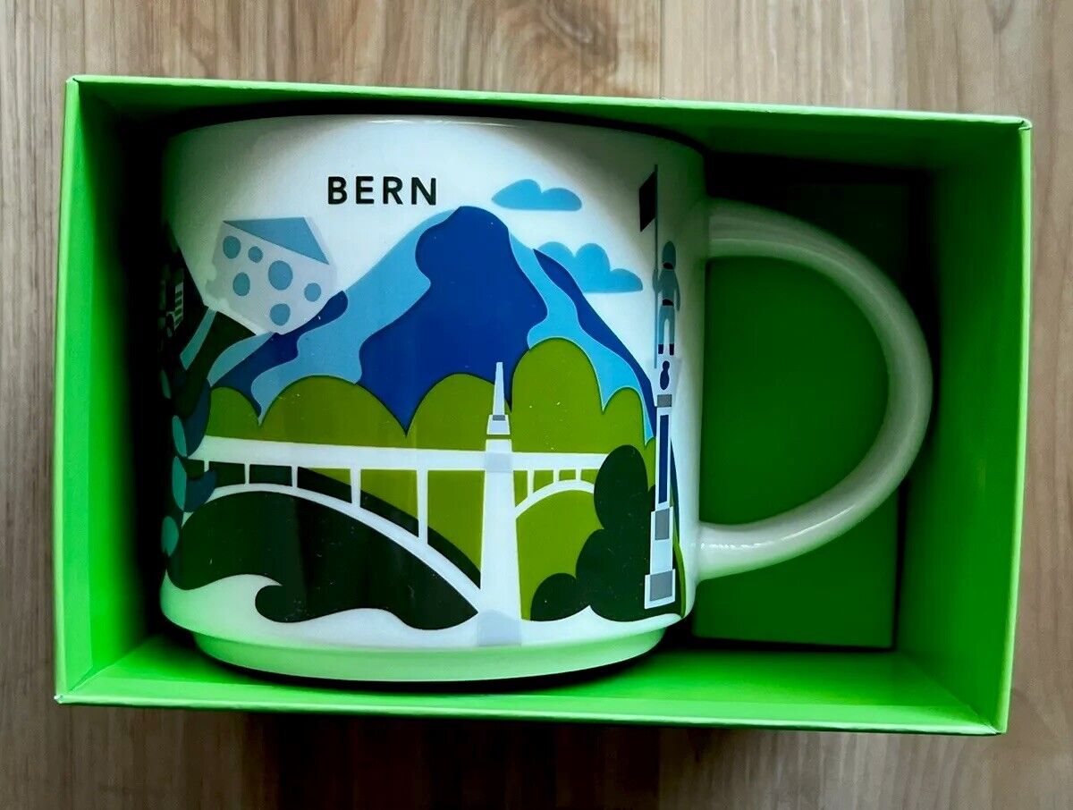 Starbucks BERN Switzerland 🇨🇭YOU ARE HERE  Collection  Mug 16oz New HTF LAST 1