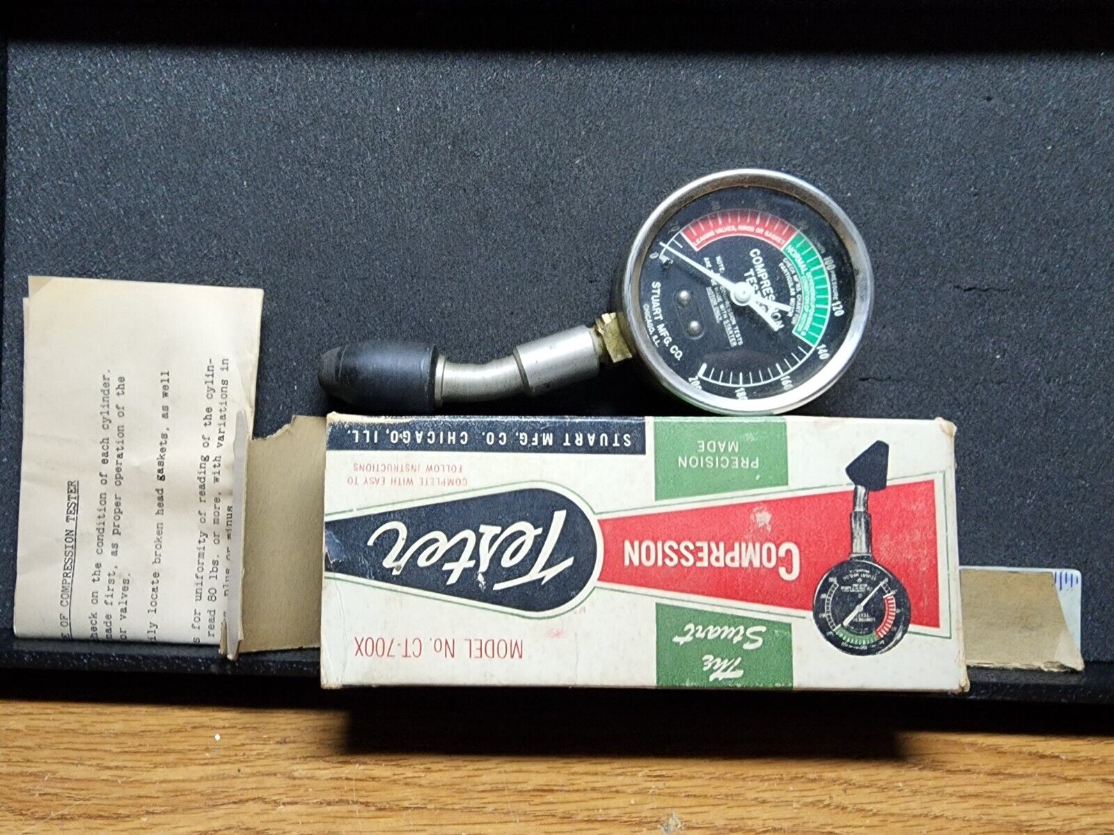 Vintage Stuart Mfg Co. Compression Tester CT-700X
