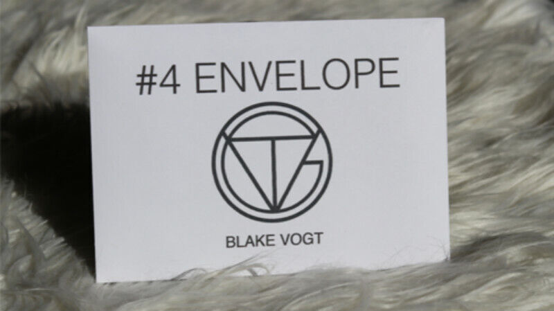 Number 4 Envelope by Blake Vogt Gimmick Close up Magic Trick Illusion Prediction