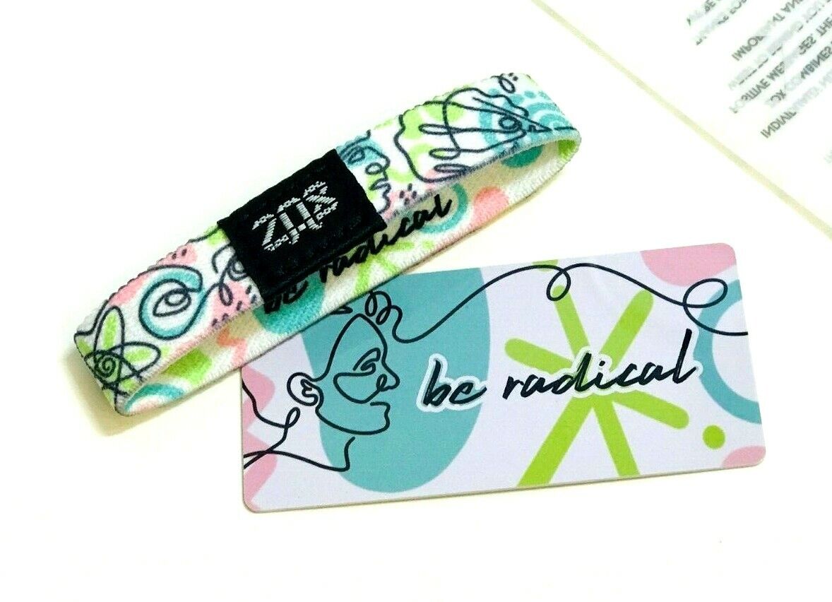 ZOX **BE RADICAL** Silver Single Medium Wristband w/Card Womens' History Month