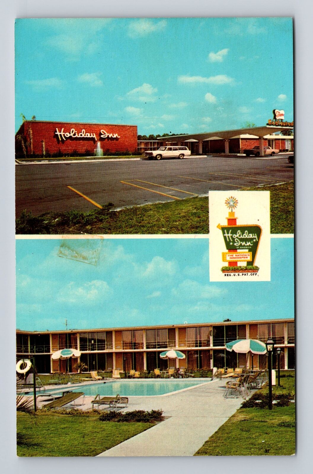 Columbia SC-South Carolina, Holiday Inn Northwest, Advertising Vintage Postcard