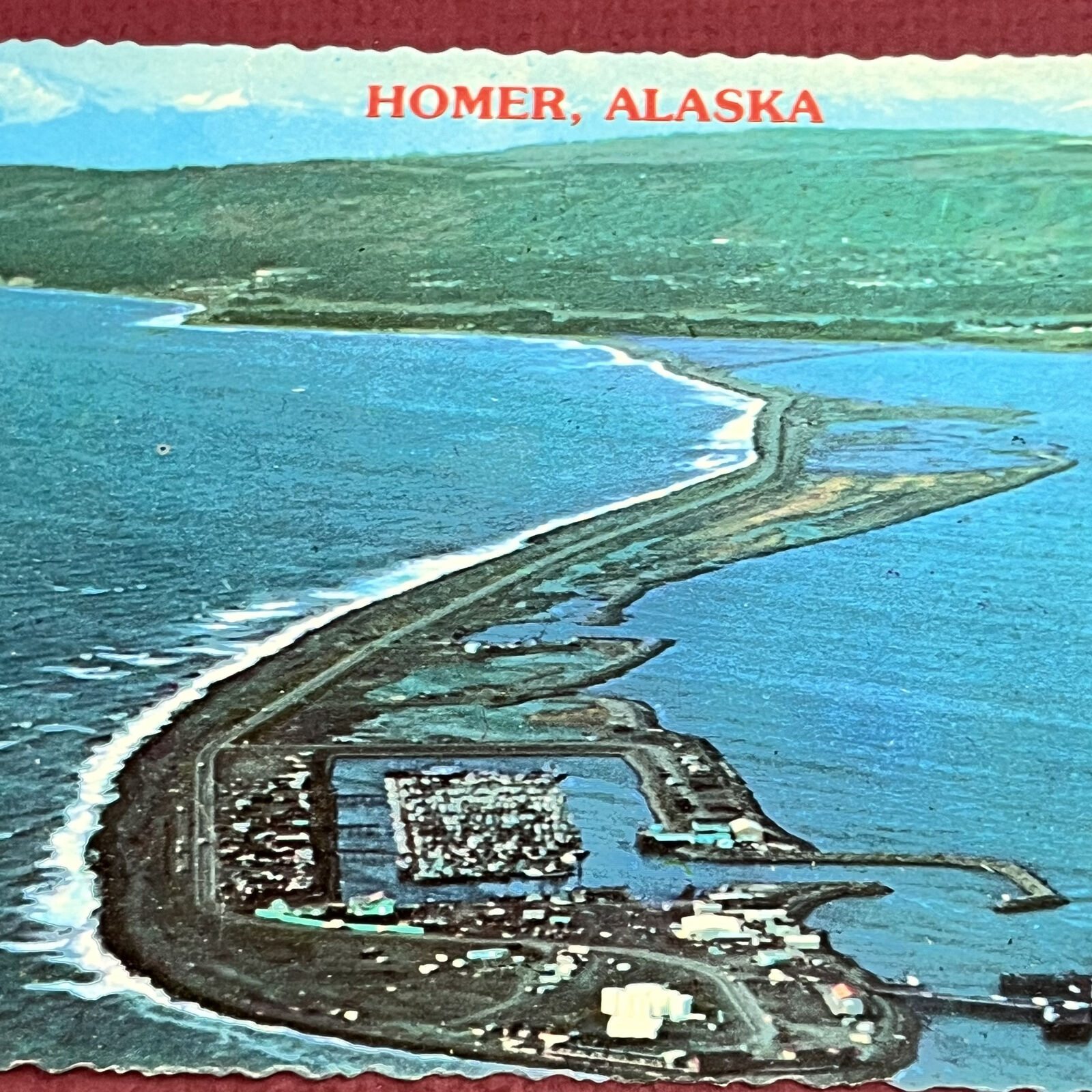 Scalloped Edge POSTCARD Vintage Homer Alaska B11
