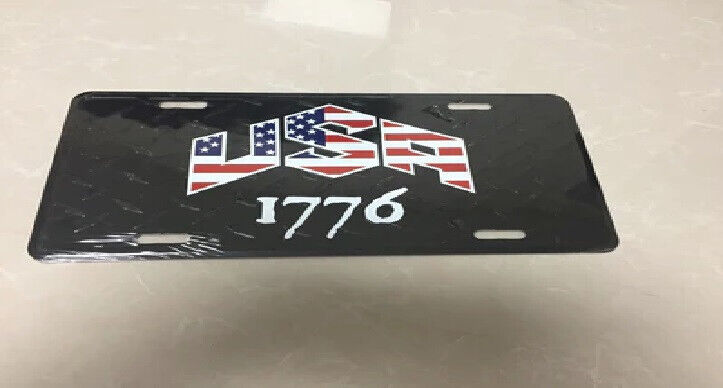USA 1776 PATRIOTIC 1776 TACTICAL Embossed License Plate