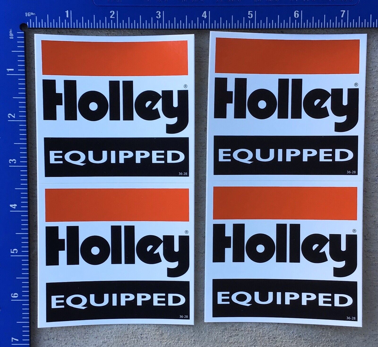 4 Holley Equipped racing decals stickers new original Double Pumper NHRA IHRA