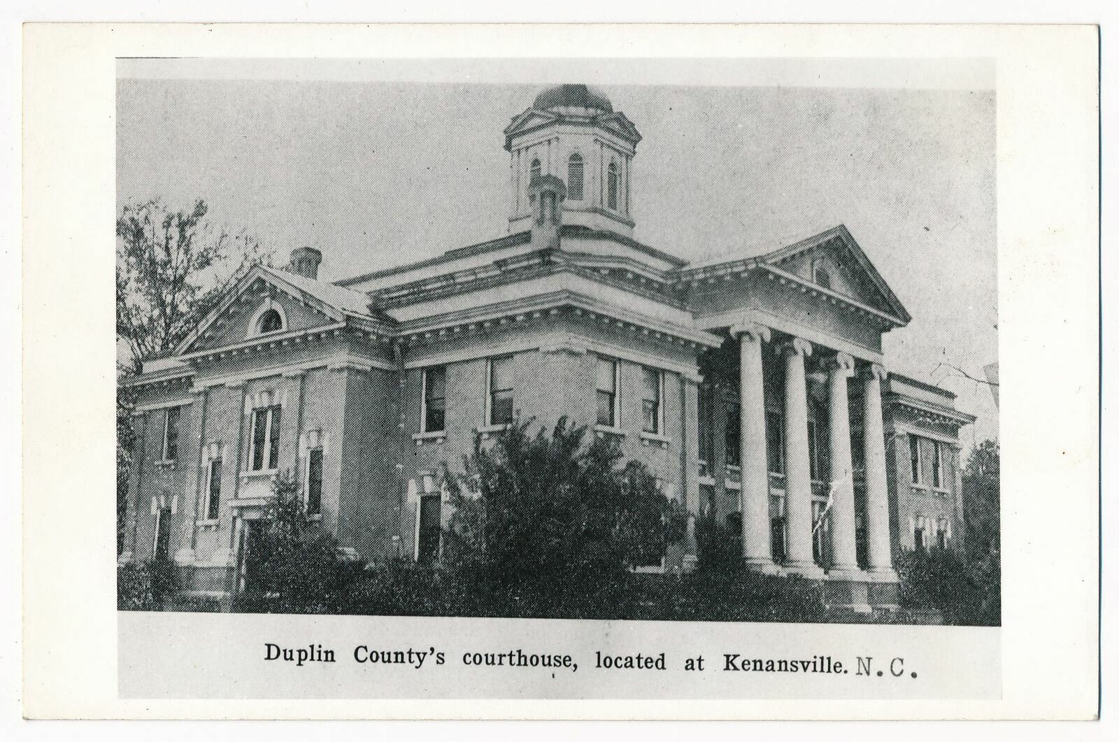 Duplin County Court House, Kenansville, North Carolina RPPC