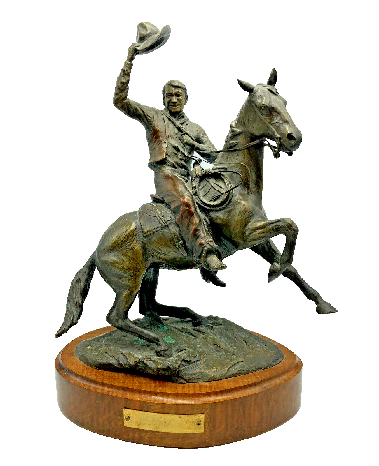 Dave Hodges Bronze Cowboy Horse  Sculpture #4 Howdy 1984