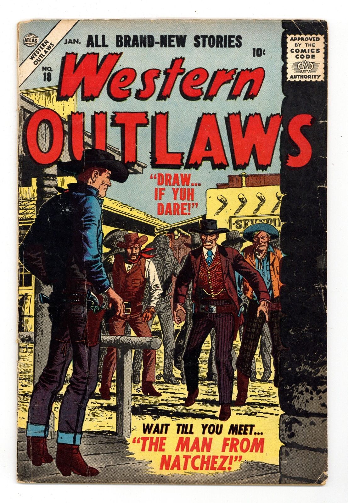 Western Outlaws #18 VG- 3.5 1957