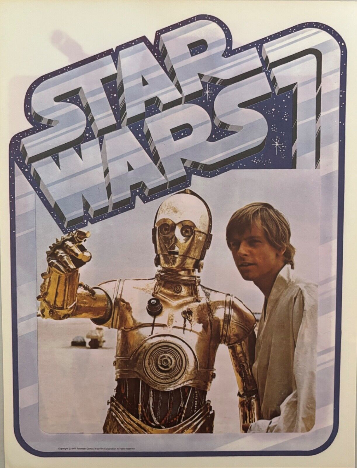 Original Vintage 1977 Star Wars Hot Peel Iron On Transfer