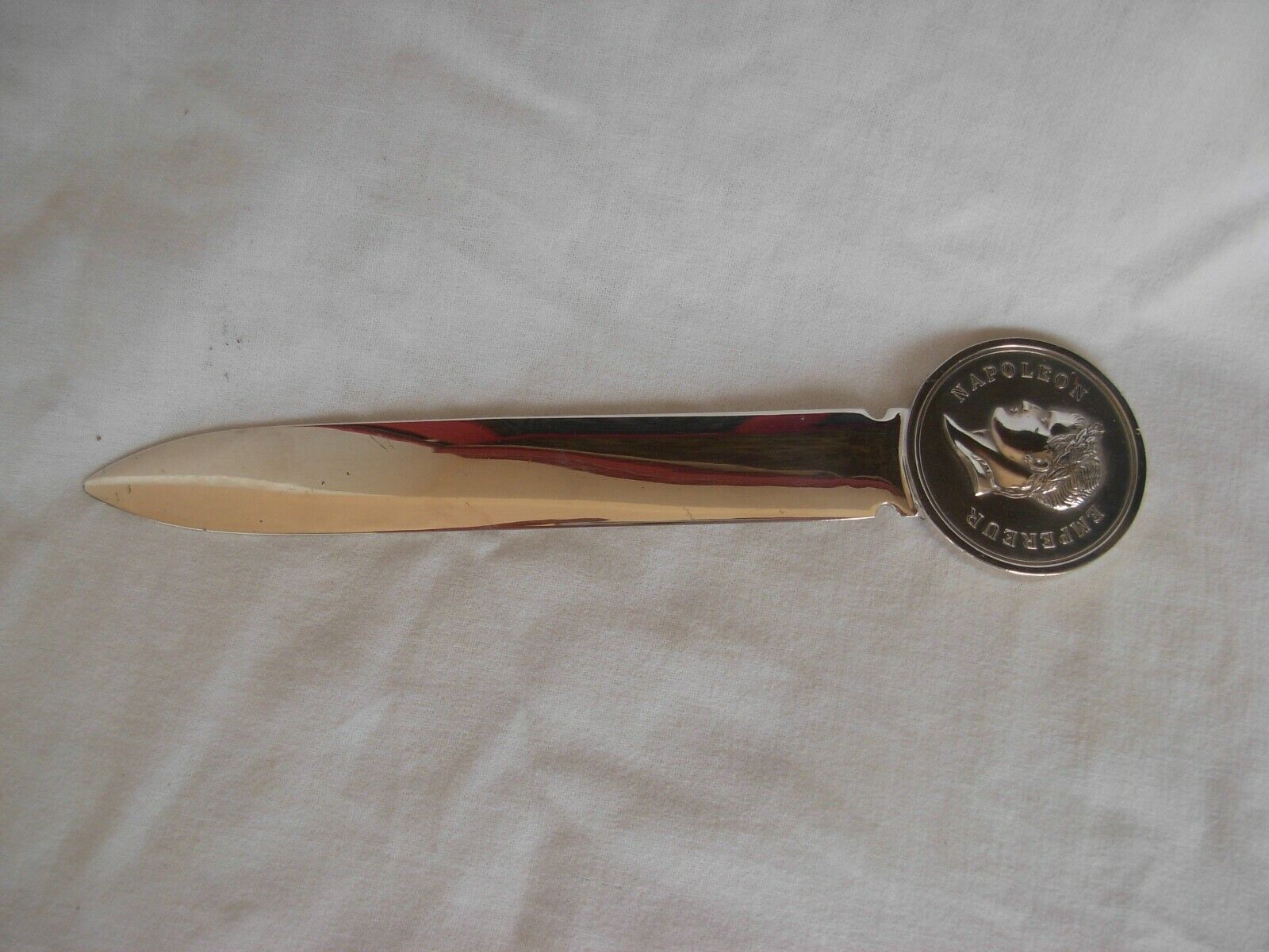CHRISTOFLE,FRENCH SILVERPLATED PAPER KNIFE,LETTER OPENER,NAPOLEON.