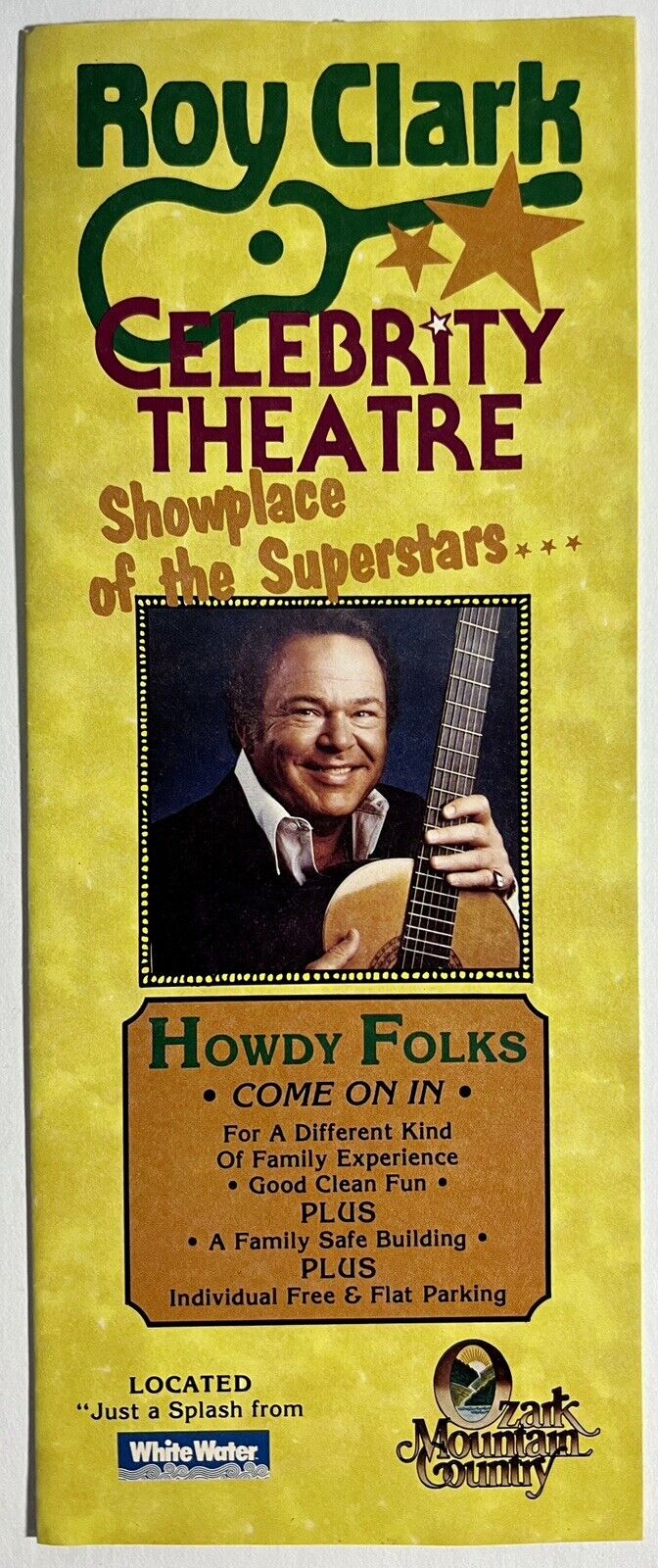 Roy Clark Celebrity Theatre Brochure 1987 Branson MO Missouri Country Music