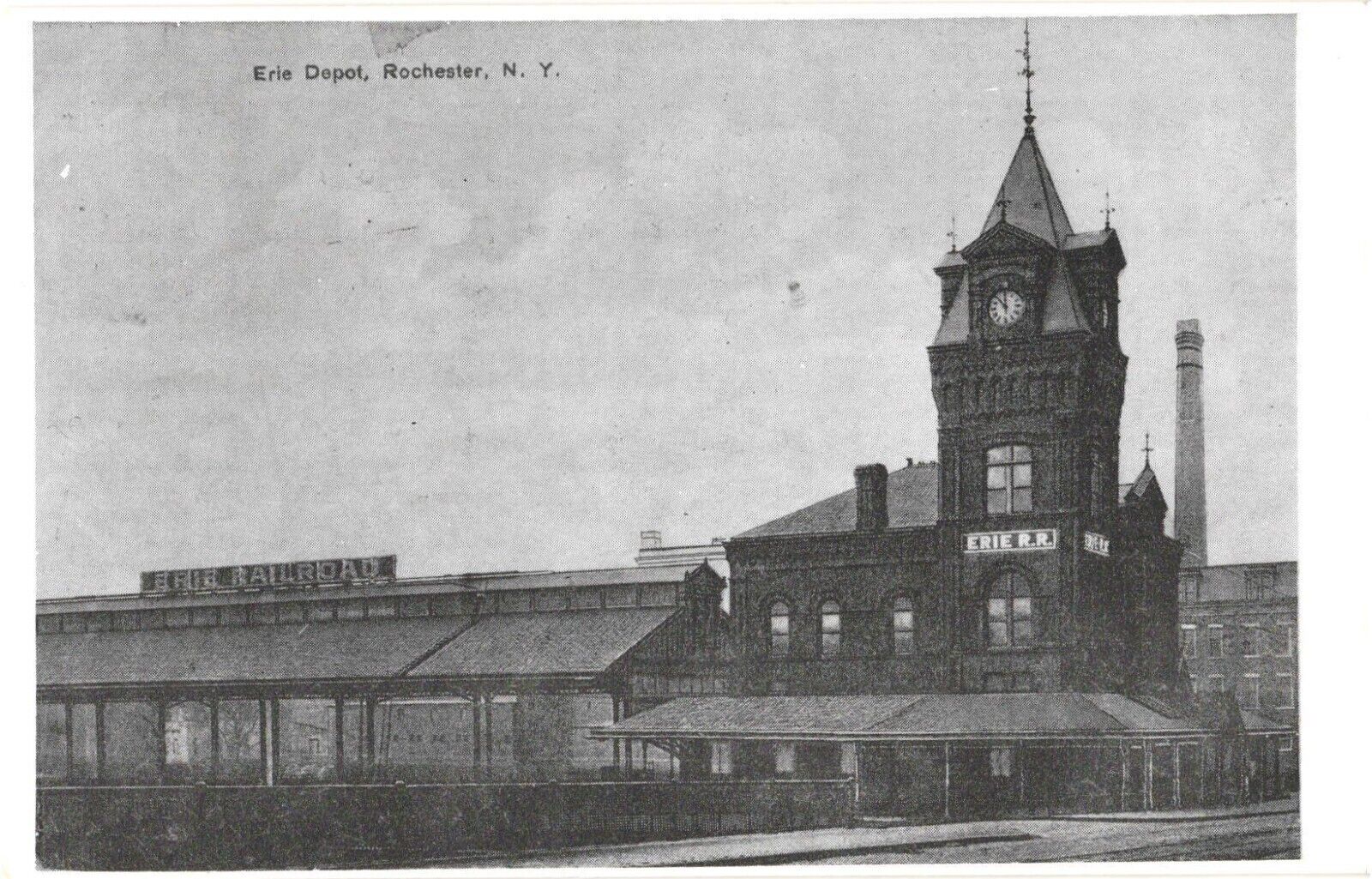 Rochester New York Erie Depot Postcard