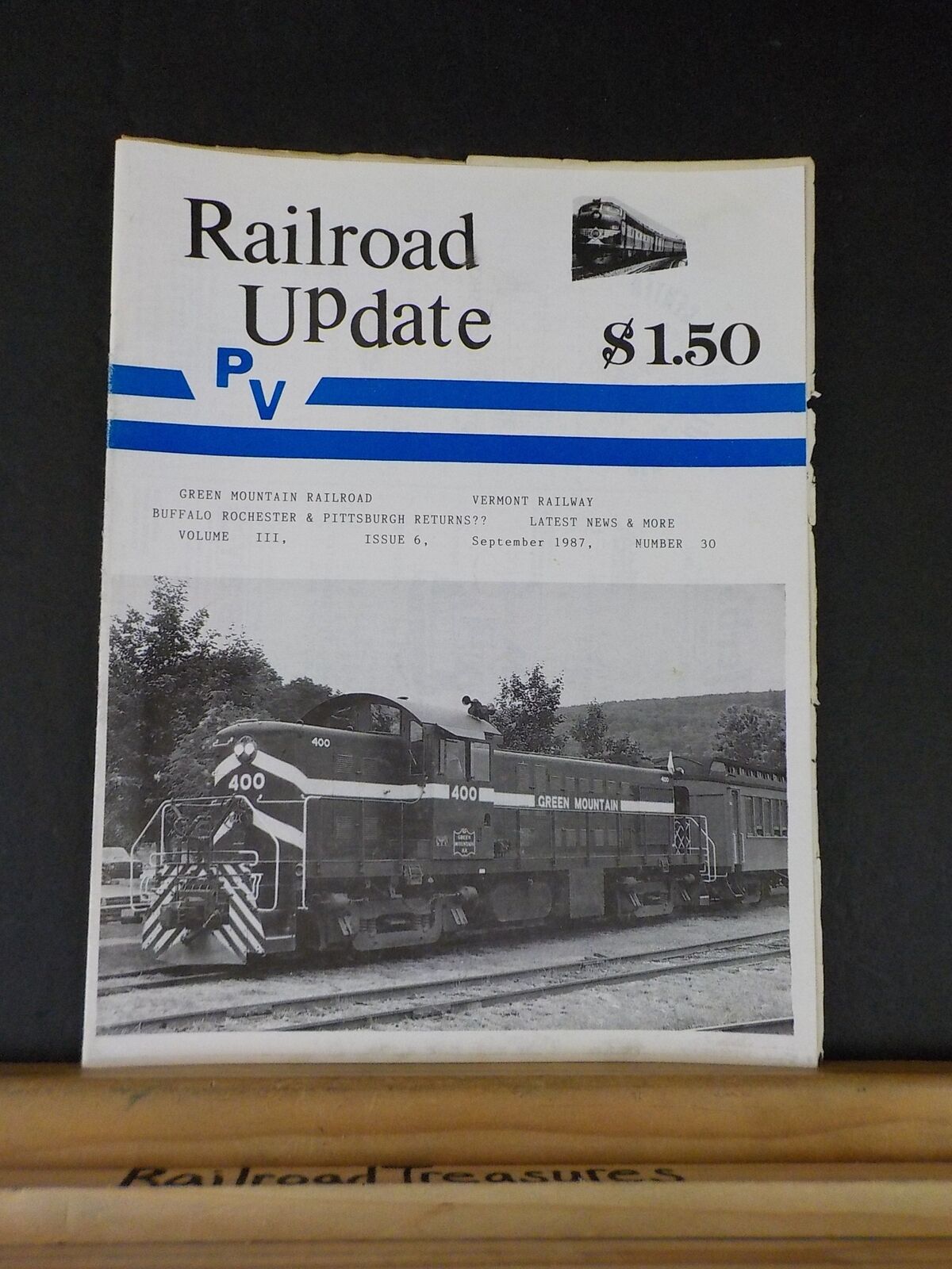 Railroad Update #30 1987 SeptemberGreen Mountain Vermont Ry BR&P