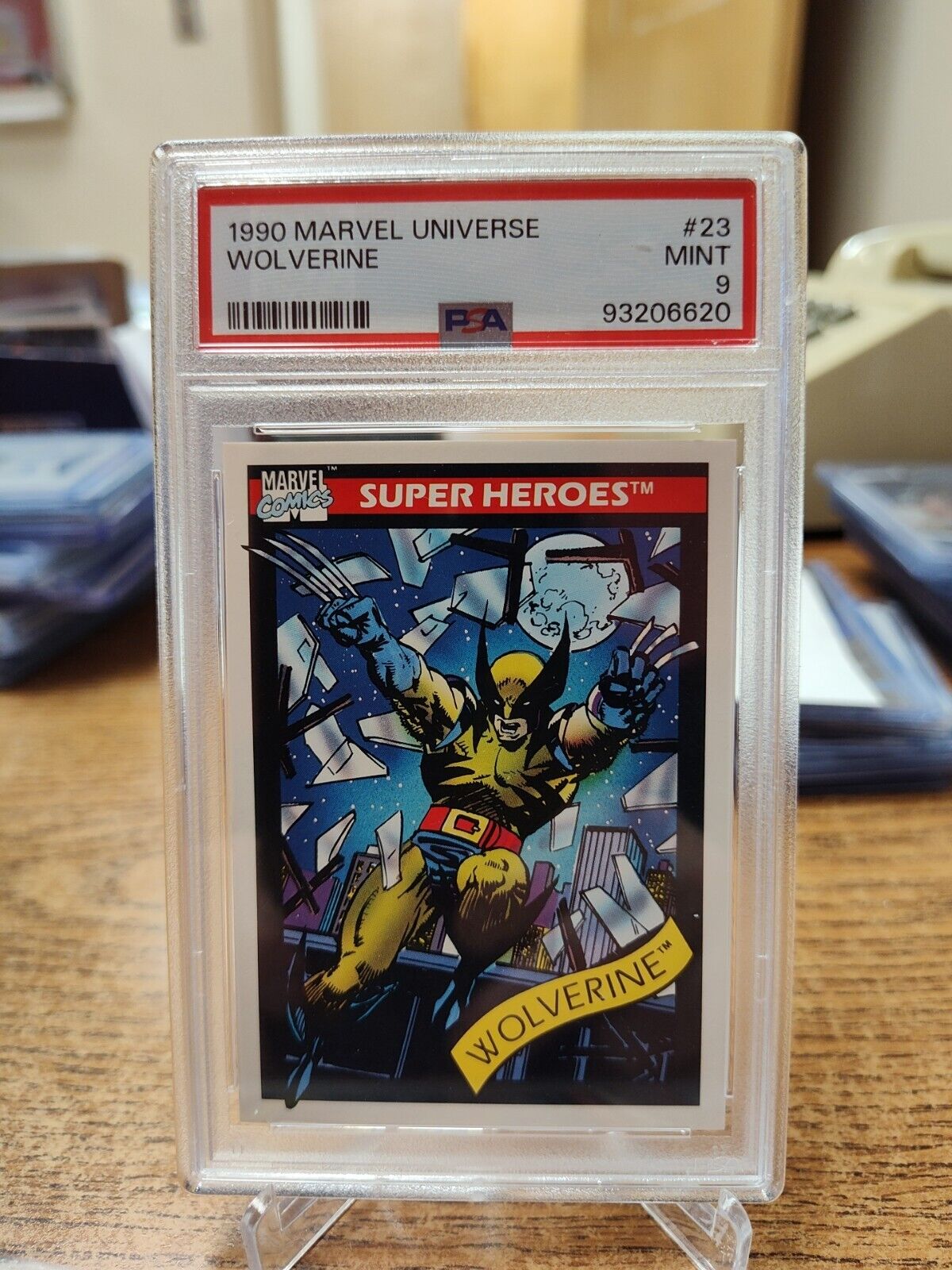 1990 Impel Marvel Universe Super Heroes Wolverine #10 PSA 9 MINT