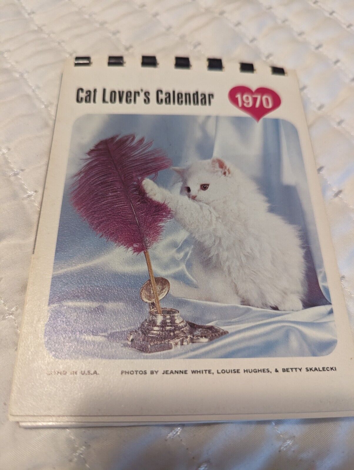 1970 CAT LOVER'S STAND UP CALENDAR