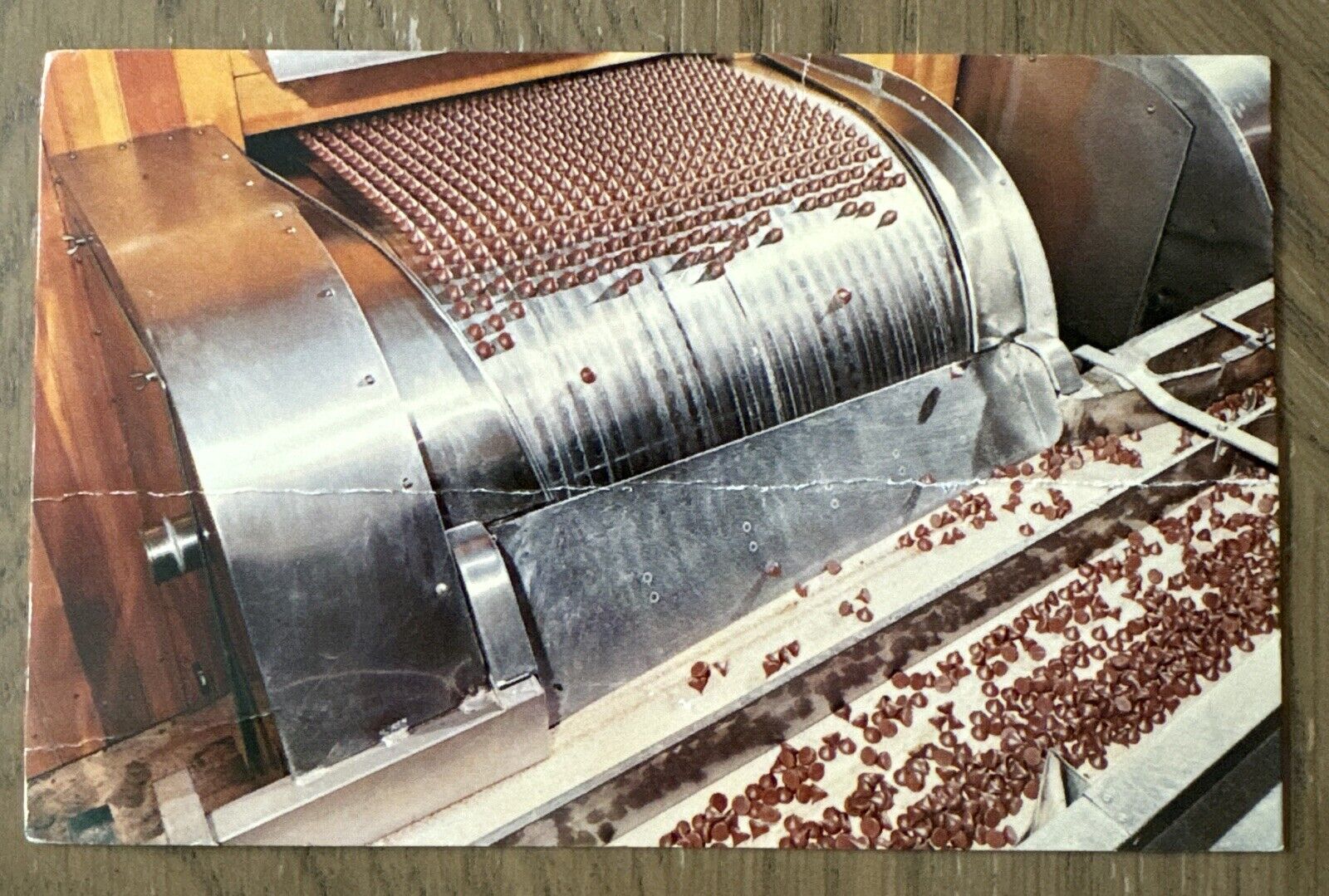 Famous Hershey Kisses Rolling Off Production Line Machine Factory Postcard AA
