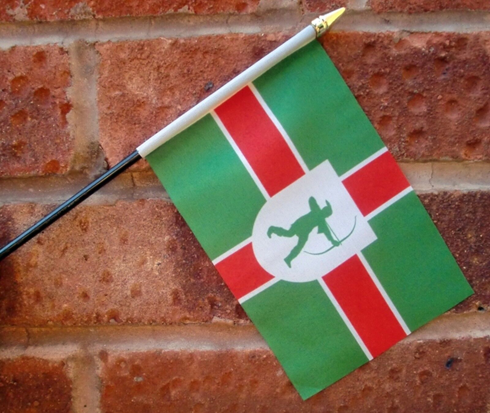 NOTTINGHAMSHIRE NEW STYLE SMALL HAND WAVING FLAG 6\