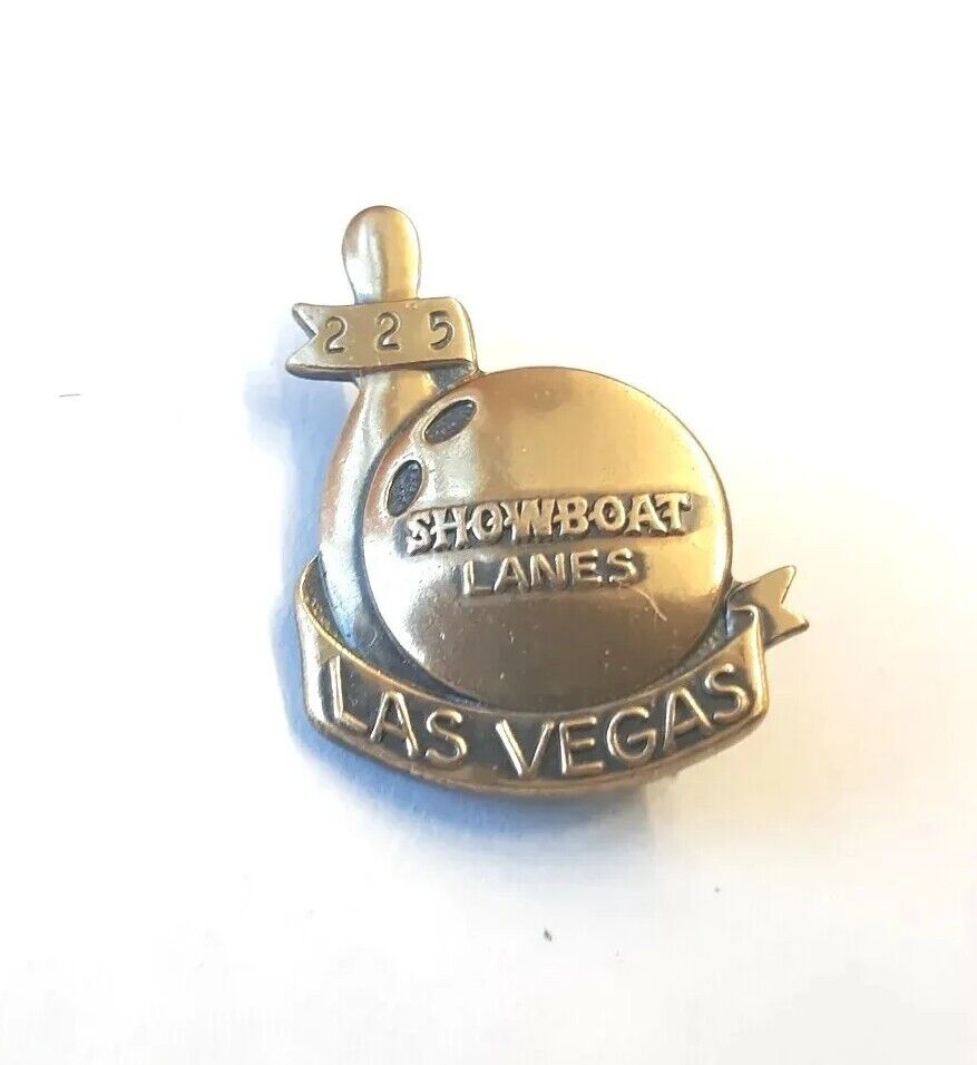 225 Showboat Lanes Las Vegas NV Nevada Metal Pin Tie Lapel Hat Pin Ball