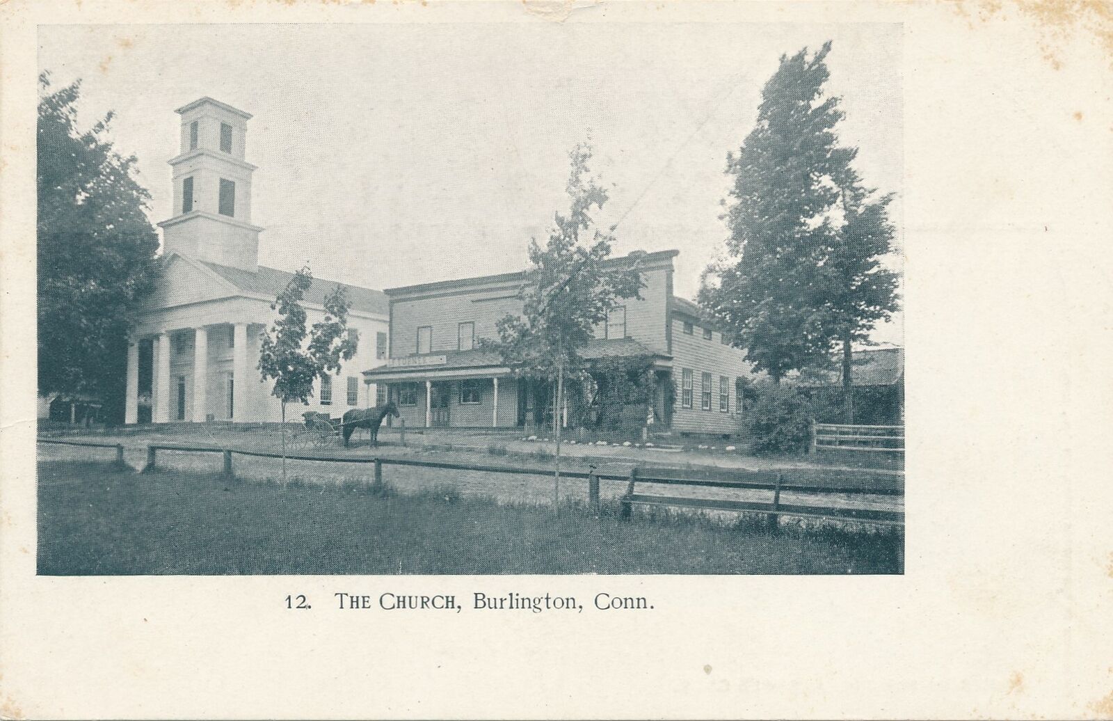BURLINGTON CT - The Church - udb (pre 1908)