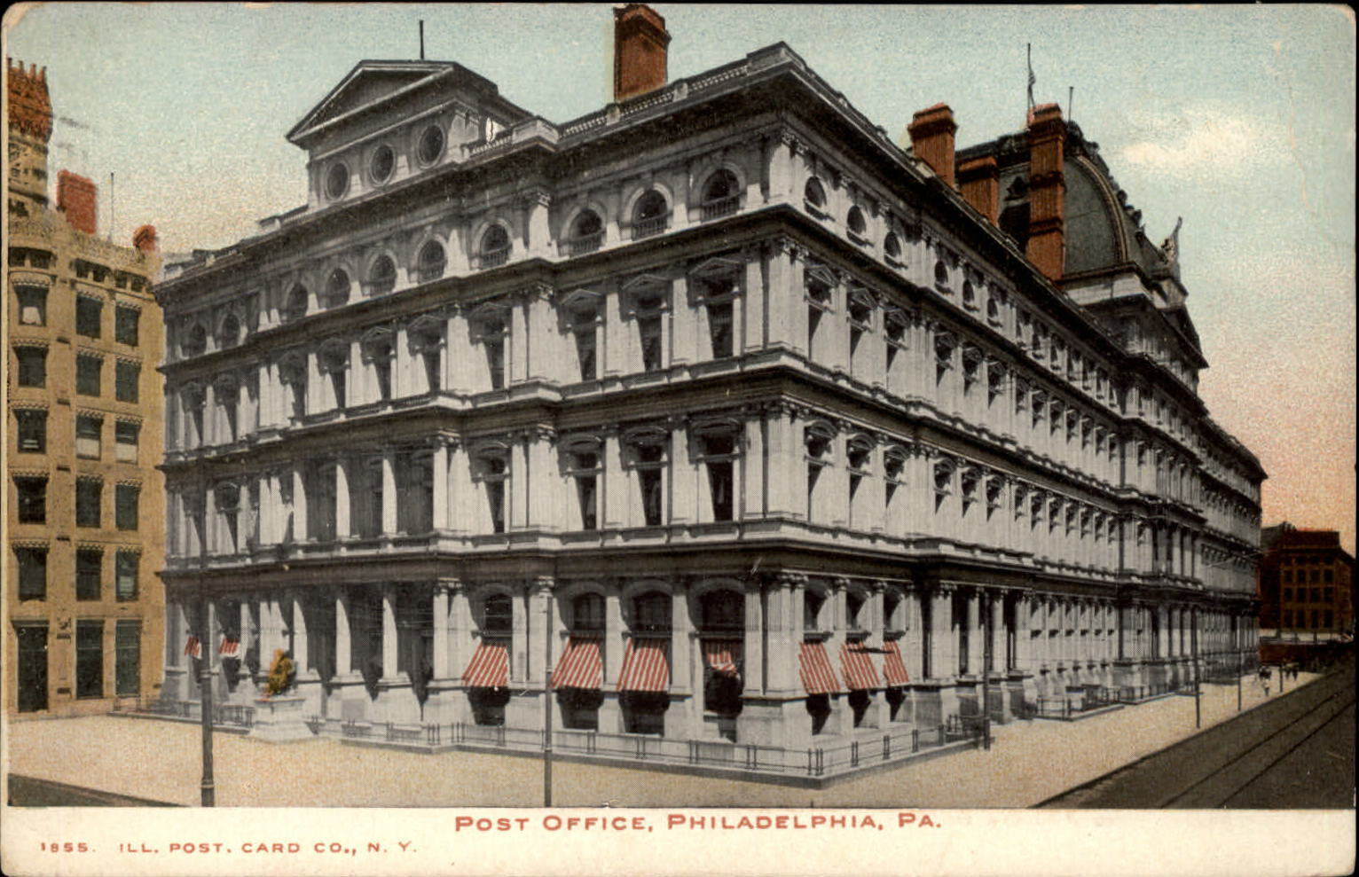 Post Office Philadelphia Pennsylvania ~ 1906 UDB postcard to LL Lee Trenton NJ