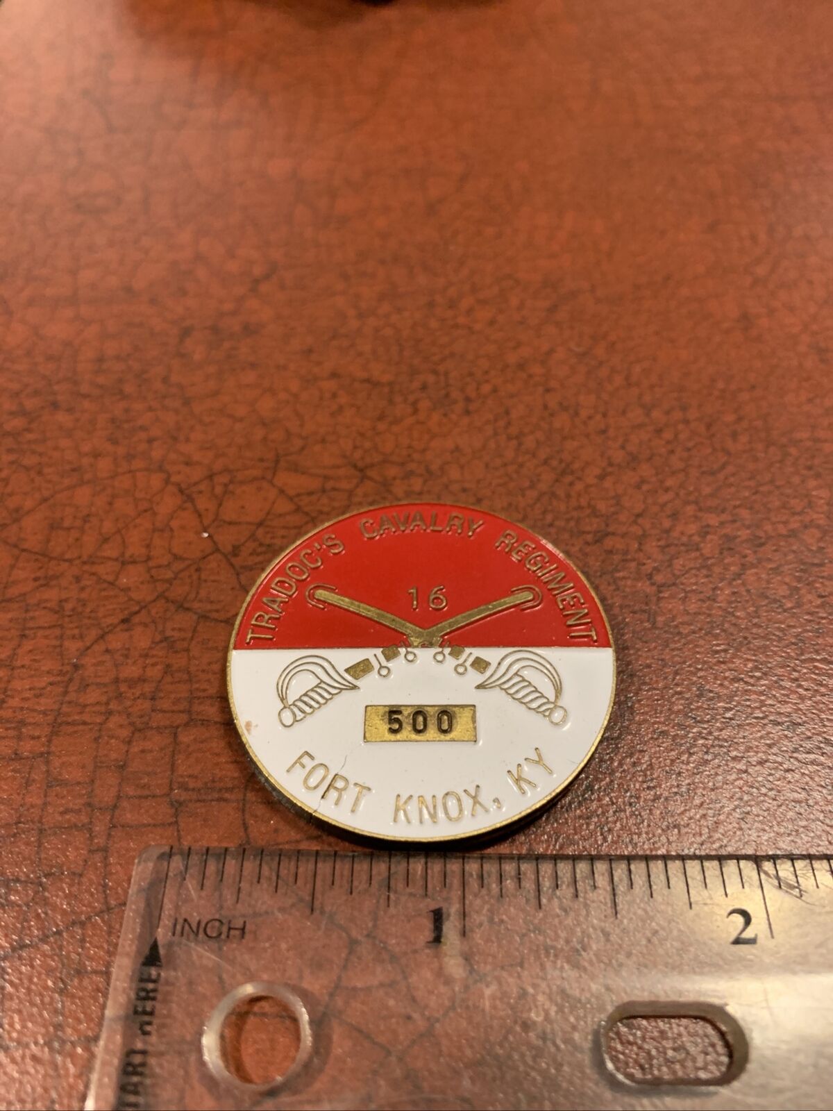 16th Cavalry Tradoc Cavalry Regiment Fort Knox KY Challenge Coin 