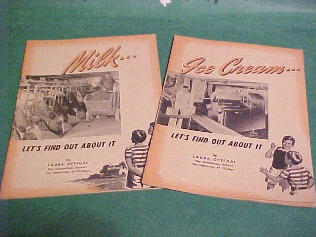 TWO UNIVERSITY OF CHICAGO 1950 BOOKLETS DAIRY COUNCIL