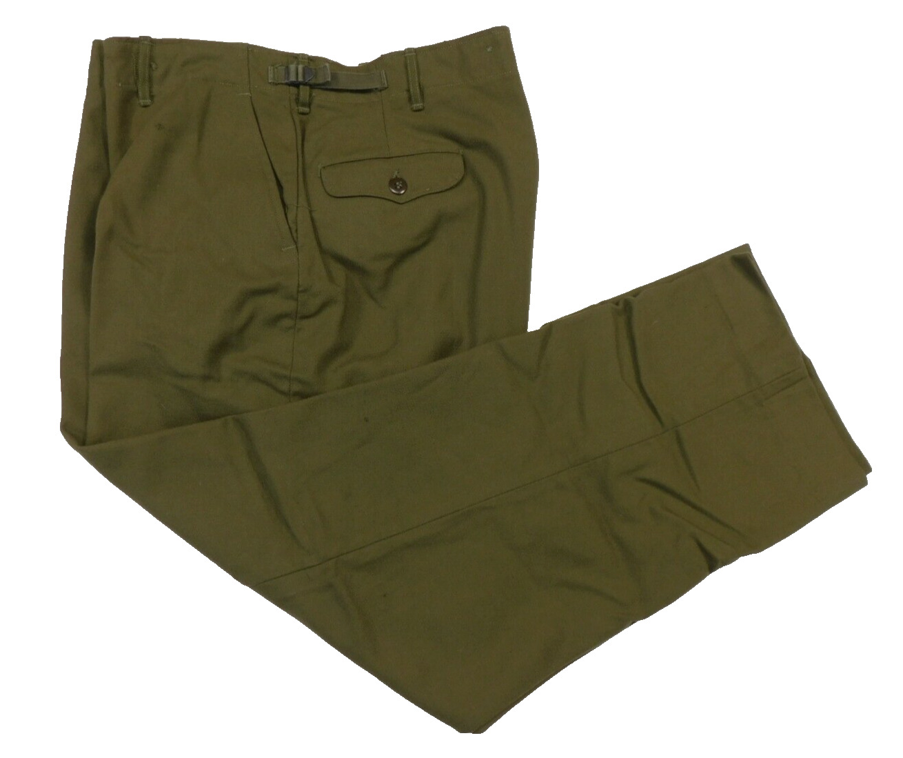 Korean War Field Pants M-1951 Large Regular US Army Wool/Nylon OD Green Trousers