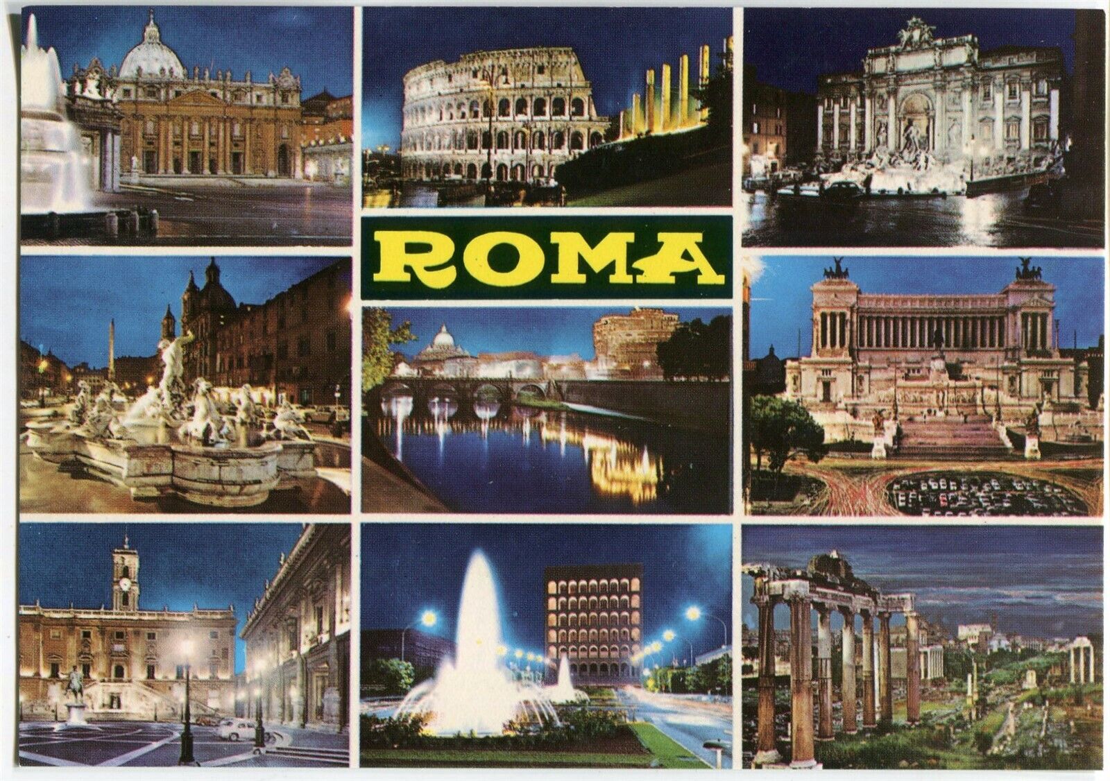 Plurigraf Terni Roma Postcard - Rome, Italy - Multiview (9 images)
