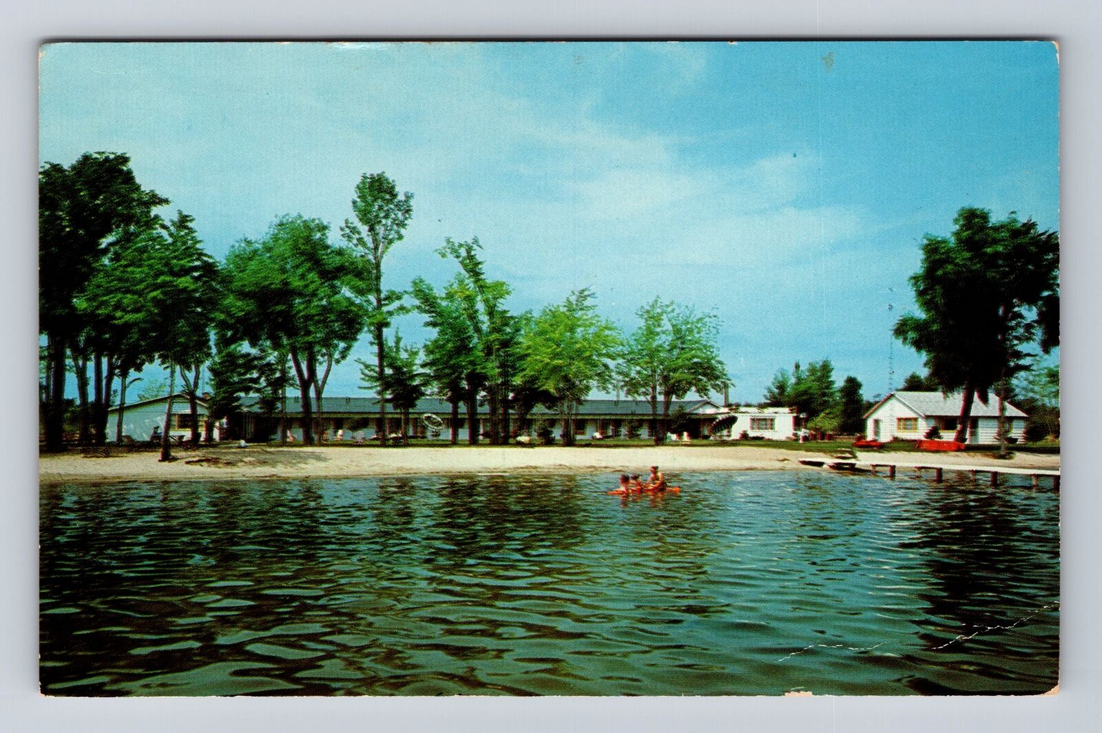 Houghton Lake MI-Michigan, Holiday Motel, Advertising, Antique Vintage Postcard