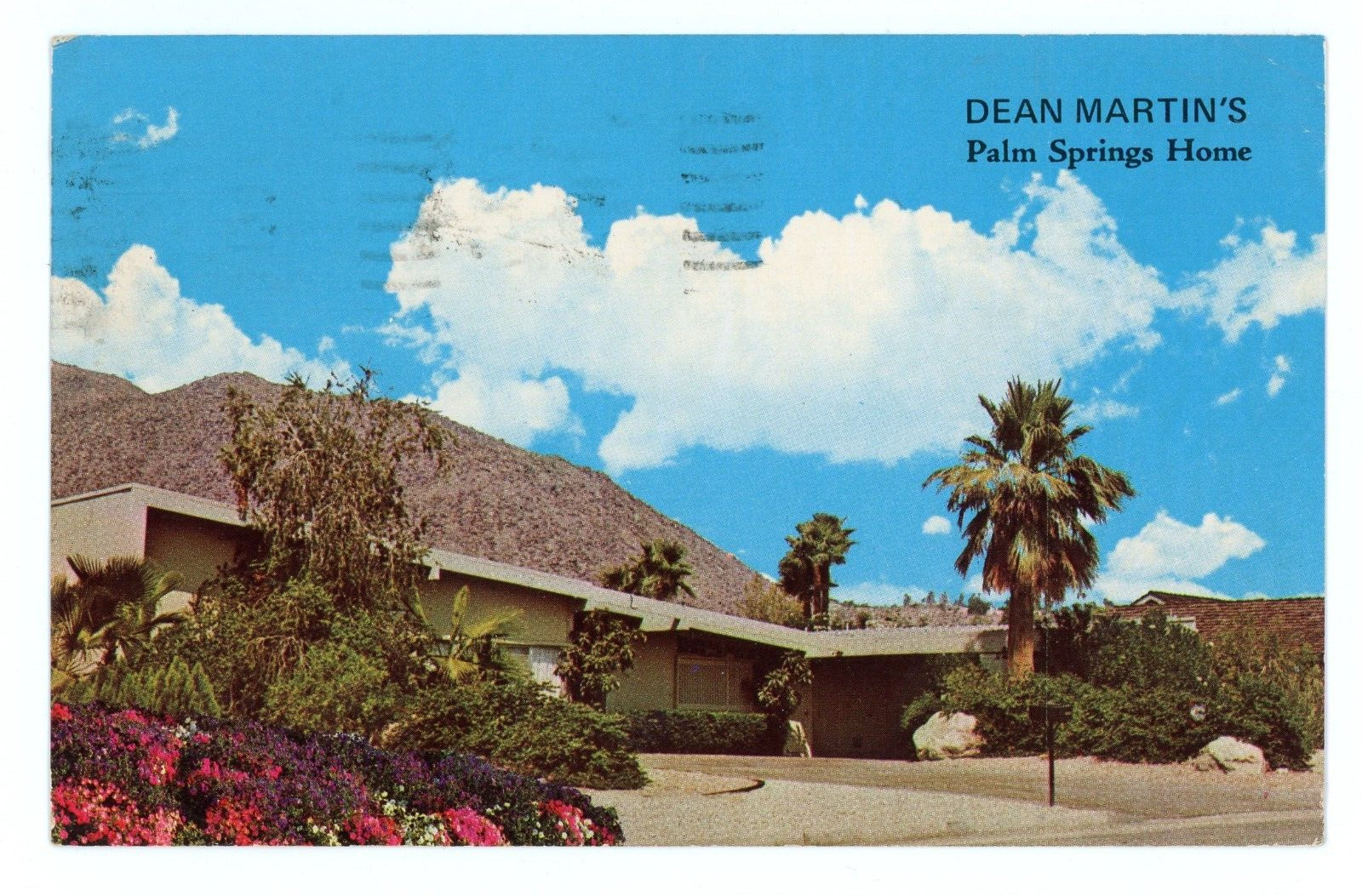 Dean Martin\'s Palm Springs Home California CA c1970\'s Vintage Postcard