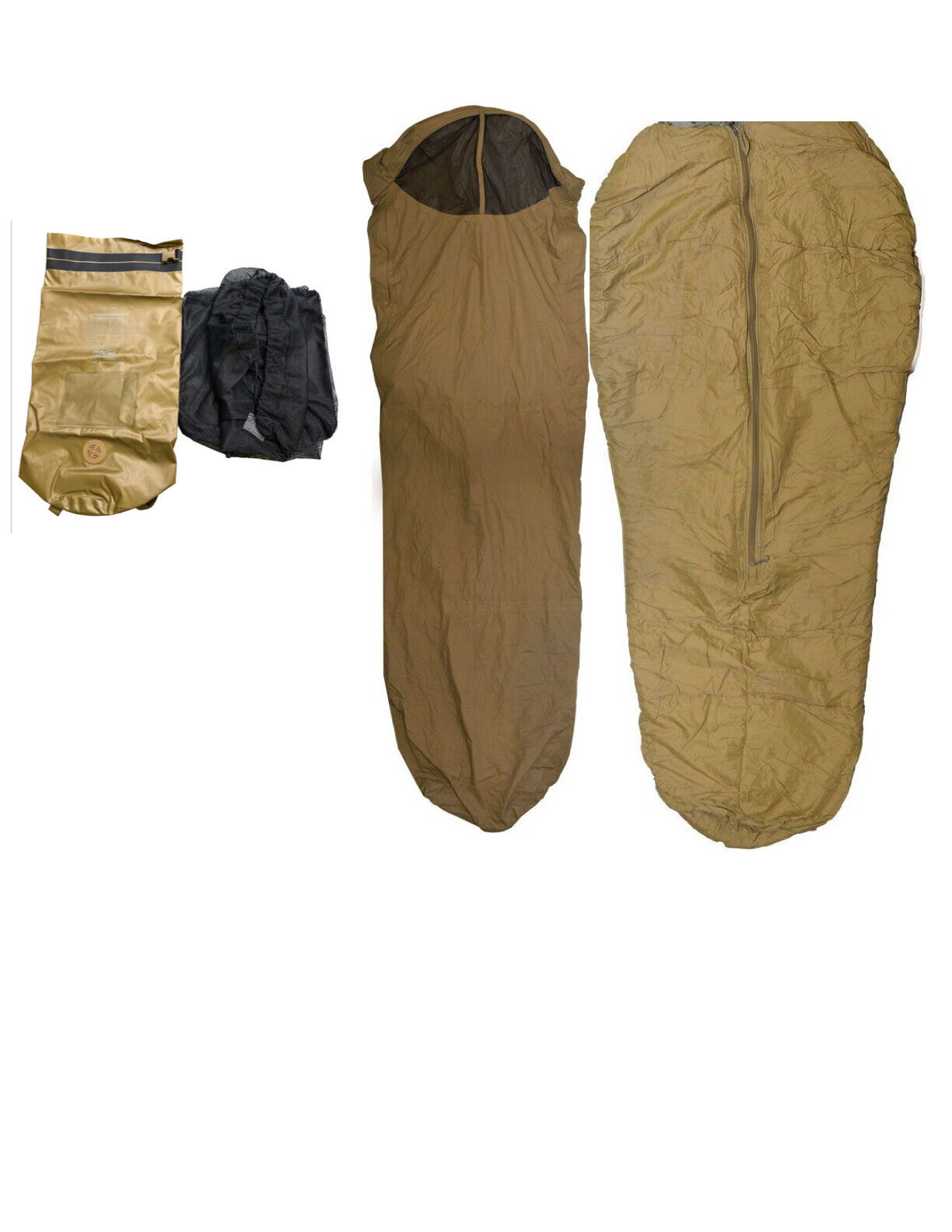 USMC 3 SEASON Sleeping IMPROVED System BIVY Cover Mesh Bag Waterproof Stuff Sack