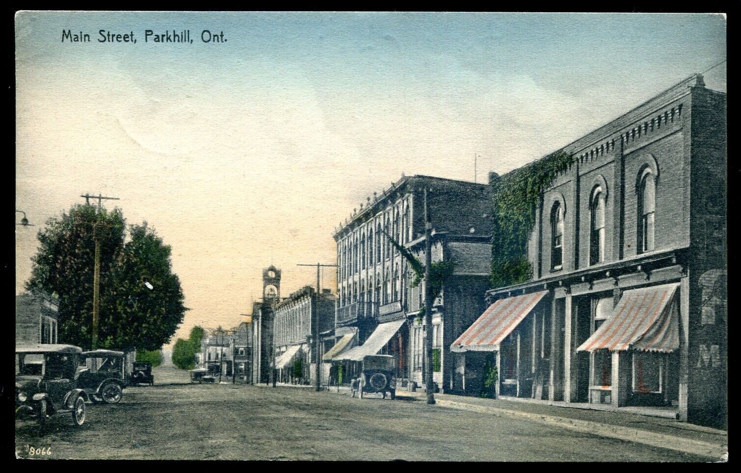 PARKHILL Ontario Postcard 1925 Main Street Stores