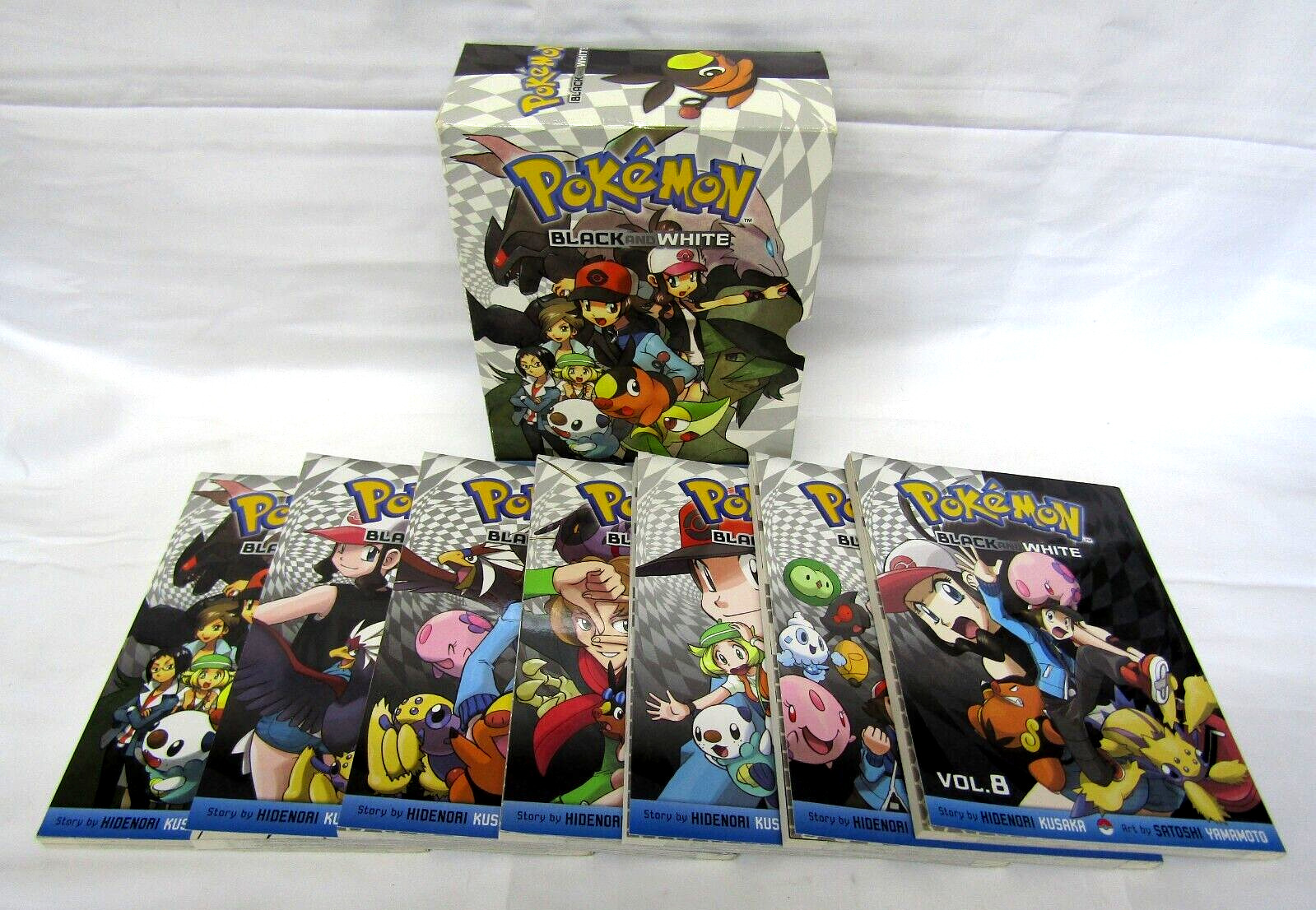 Pokémon Adventures Black and White Vol 1-2, 4-8 Missing Vol 3, No Poster