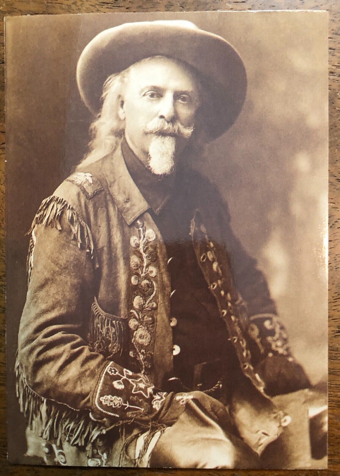 William F Cody Portrait from Buffalo Bill Historical Center, CO CANCEL Postcard