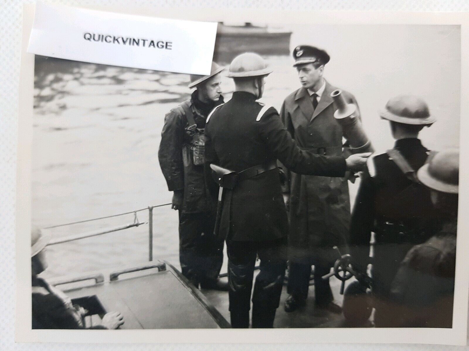 WW2 London Blitz Real Original Photograph Prince George Duke of Kent Visit NFS