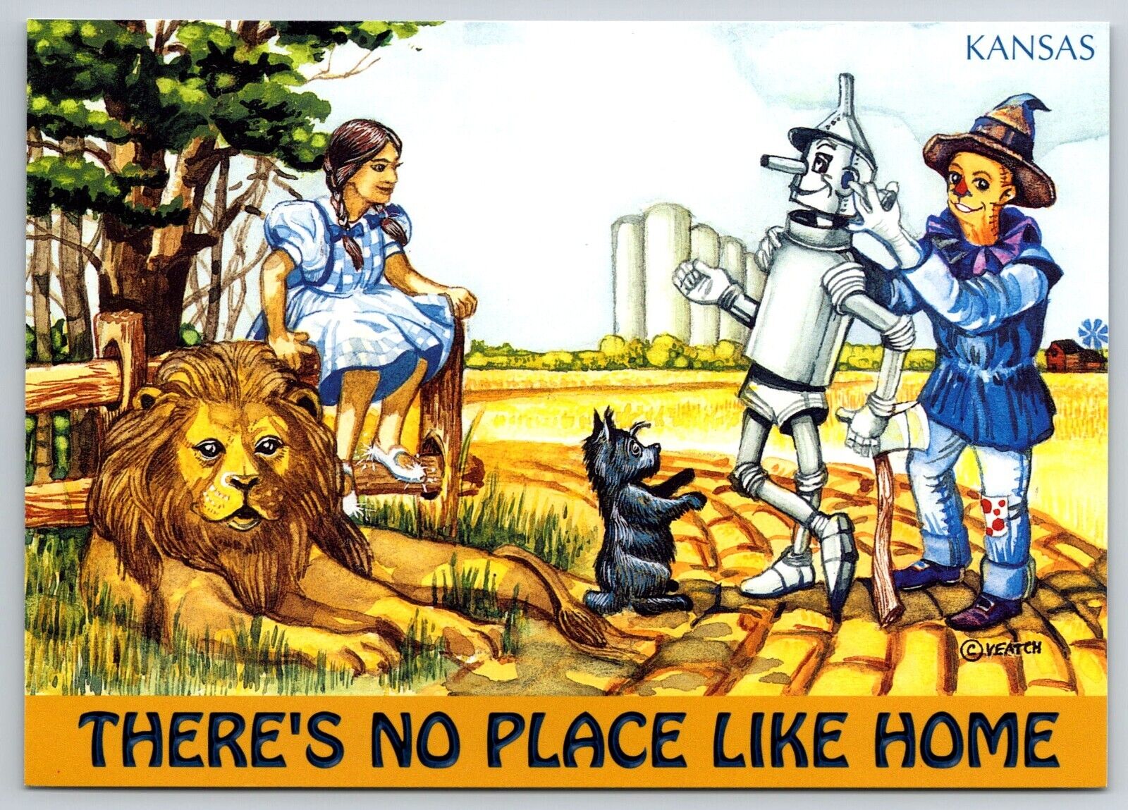 Wizard of Oz: There\'s No Place Like Home, Kansas Postcard CO-0039