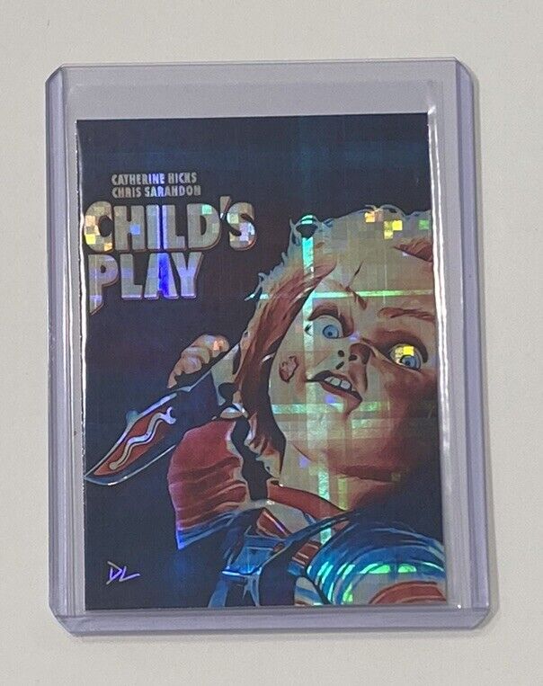 Child’s Play Limited Edition Artist Signed “Chucky” Refractor Trading Card 1/1