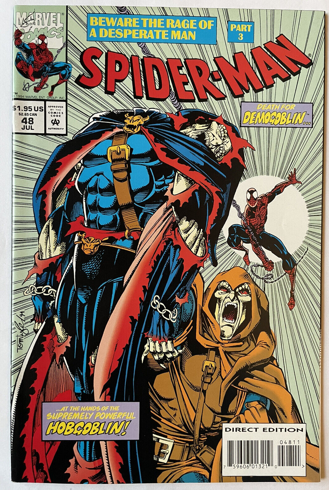 Spider-Man #48 • The Death of Demogoblin Hobgoblin Appears (Marvel 1994)