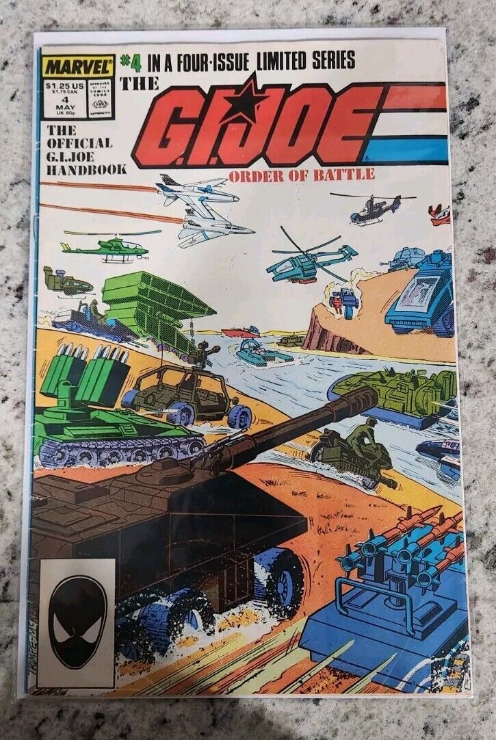 G.I. Joe Order of Battle #4 1987 Official GI Joe Handbook Good G