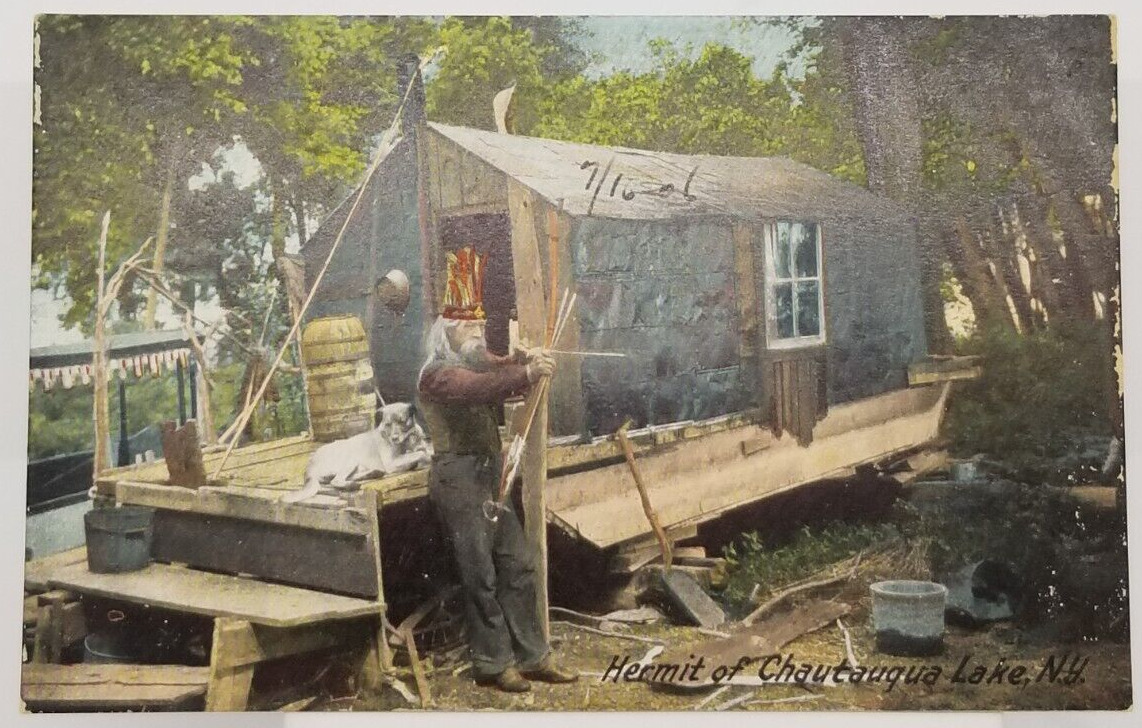1906 Hermit of Chautauqua Lake New York Antique Postcard Germany